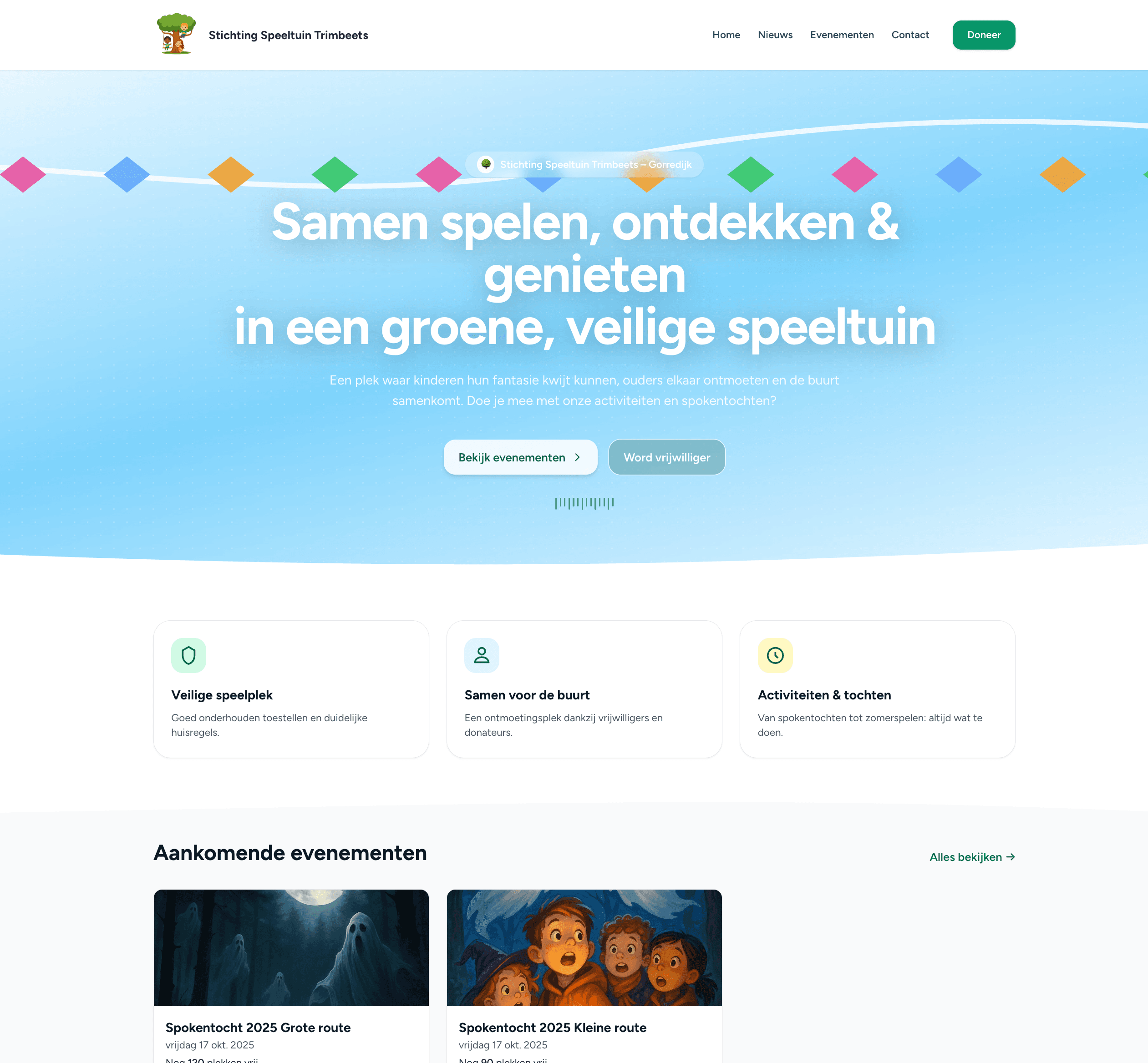 Nieuwe website voor Stichting Speeltuin Trimbeets met krachtige evenementenmodule